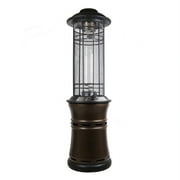 36000 BTU STAINLESS STEEL OUTDOOR PROPANE PATIO HEATER (LP)70''TALL HERITAGE BRONZE FINISH WITH WHEELS
