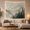 Quiet Forest, variant on Mountain Lake Forest with Main Stand Evergreen Trees, Mystical Fantasy for Space Lovers, Galaxy Room Decor, Housewarming Gift, Tapestry Wall Hanging for Bedroom and Dorm