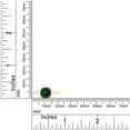 thumbnail image 5 of AFFY 2CT 7MM Cushion Simulated Green Emerald Solitaire Ring for Women 14K Yellow Gold over Silver-9, 5 of 6