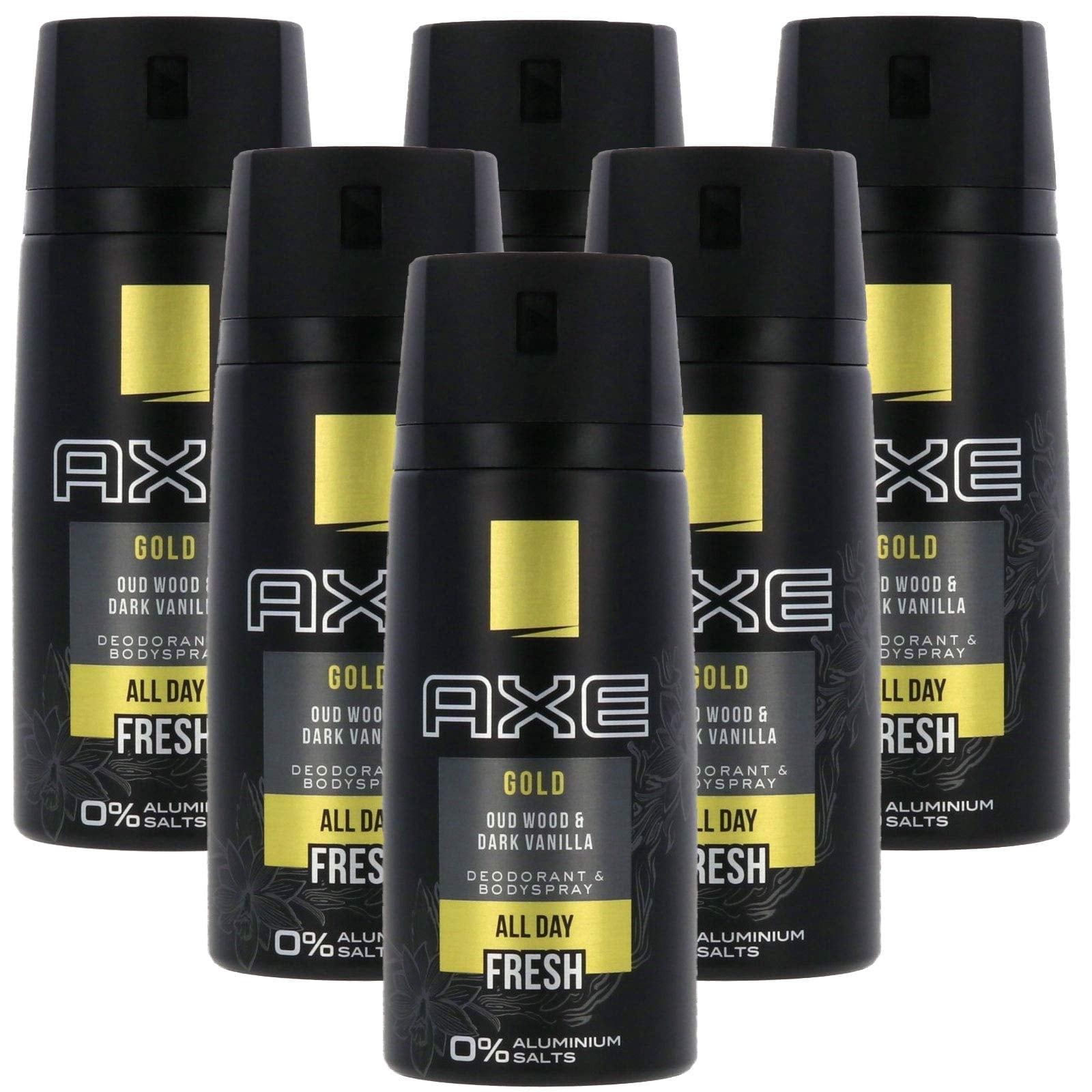 AXE gold 6点セット 6 Pack Axe Gold Temptation Mens Deodorant Body Spray, 150ml