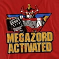 thumbnail image 2 of Power Rangers T-Shirt Megazord Activated Unisex Graphic Tee For Men & Women, 2 of 7