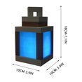 thumbnail image 2 of XMMSWDLA 16-Color Pixelated Lantern Night Light - Rechargeable LED Mood Lamp with Touch Switch & Remote Control, Mountable Wall/Table Light , Boys' Room Decor (Excluding chains and brackets）, 2 of 9