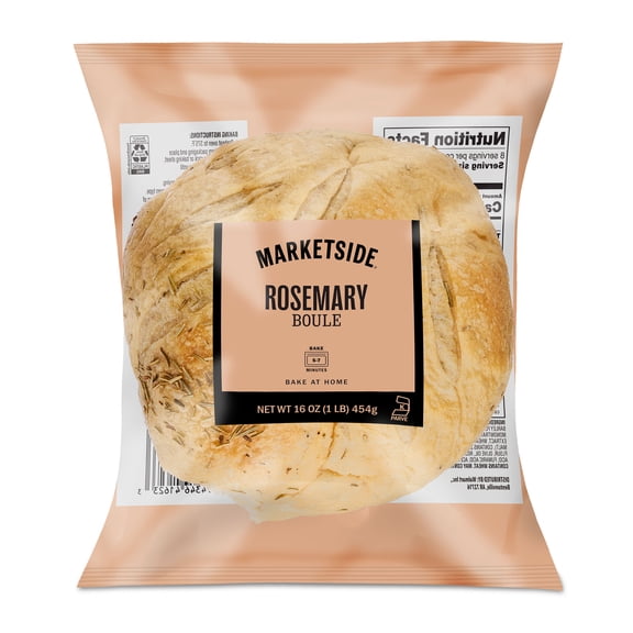 Marketside Artisan Freshly Baked Rosemary Boule Bread, 16 oz (Shelf Stable)
