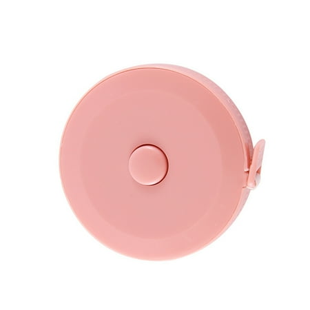 

2Pcs Soft Tape Measure 1.5m Retractable Ruler Button Portable Waist 1.5m Soft Measuring Tape Measure
