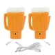 thumbnail image 1 of Guantes calefactores para invierno Guantes USB Guantes calefactores para ordenador Guantes con forma de jarra de cerveza, 1 of 8