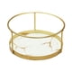 thumbnail image 2 of Estante de baño Organizador de cosméticos Soporte redondo para maquillaje de baño Organizador de tocador Blanco de una sola capa, 2 of 9