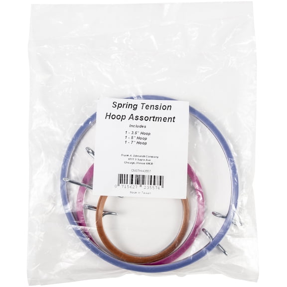 Frank A Edmunds Synthetic Spring Tension Hoop Assortment (3 Pack)