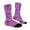 Purple, variant on 67 socks Funny Slang Print Crew Socks For Big K'ids B'oys And Girls Novelty Casual Long Socks