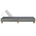 thumbnail image 5 of vidaXL Patio Lounge Chair Outdoor Sunlounger Sunbed with Cushion Poly Rattan, 5 of 6
