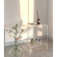thumbnail image 2 of JOYLOVE-mesa de centro nórdica Simple de doble capa, mesita de noche transparente de acrílico Ins, mesa auxiliar, armario de té pequeño para el hogar, 2 of 4