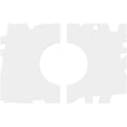 thumbnail image 4 of 14"W x 9 3/8"H x 5"ID x 5"C x 1"P Novo Architectural Grade PVC Contemporary Ceiling Medallion, Two Piece, 4 of 11
