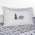 thumbnail image 3 of Northern Exposure Sheet Set King 4 Piece Printed Bed Sheet, Super Soft Polycotton Easy Care Fitted Flat Bedding Sheets & Pillowcases for Bedroom (White), 3 of 5