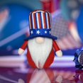 thumbnail image 2 of Adornos de gnomo patriótico AIXING, gnomo del Día de la Independencia, estrellas y rayas americanas, elfo enano, decoración, muñeco de peluche del Día de la Independencia para el hogar, cocina,, 2 of 7