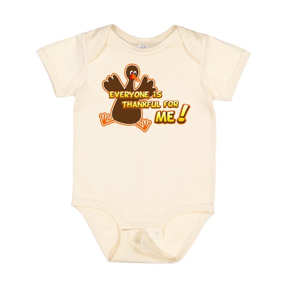 Inktastic Everyone is Thankful for Me Boys or Girls Baby Bodysuit