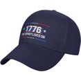thumbnail image 1 of 1776 The Spirit Lives On Hats Patriotic Baseball Cap, 1 of 7