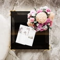 thumbnail image 4 of GZXS Modern Black Glass Side Table with Gold Metal Legs, Square 2-Tier End Table with Lower Shelf, Compact Accent Table, 19.9"L x 19.9"W x 21.9"H, 4 of 9