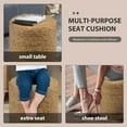thumbnail image 3 of IVV Natural Seagrass Foot Stool, Hand Weaving Round Ottoman, for Living Room, Indoor/Outdoor Seat - 14"Dia x 16"H, 3 of 6