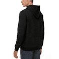 thumbnail image 2 of Taigaofy Men's Geometric Texture Hoodie with Pocket, Skin-Friendly Long Sleeve Casual Pullover, Perfect Valentine's Day Gift for Him Black XL, 2 of 7