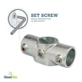 thumbnail image 2 of Galvanized 1-1/4-in 0°-11° Two Socket Cross fits Pipe O.D. 1.66-in, 2 of 4