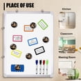 thumbnail image 4 of Glass Refrigerator Magnet 6Pcs Magnetic Fridge Sticker,Decor for Kitchen,Whiteboard,Cabinet,Kitten Reading Old Book Painting, 4 of 5