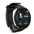 thumbnail image 1 of Montre Intelligente de Sport pour Femmes et Hommes, Rappel de Messages, Étanche, Notification Sportive, Push, Voyage, Montre-Bracelet Sans Fil, Exercice, Podomètre, Smartwatch, Noir, 1 of 1