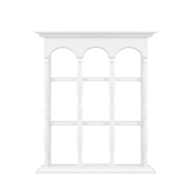 1/6 Portavasos Mini Casa de MuñEcas Modelo Muebles Estante de Cocina Adorno de Casa de MuñEcas OB11 BJD Blyth Dolls, Blanco