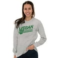 thumbnail image 3 of Vegan Peace Love Hippie Herbivore Long Sleeve TShirt Men Women Brisco Brands L, 3 of 5