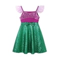 thumbnail image 1 of Disney-Vestido de princesa Frozen para niñas, ropa informal de verano, Elsa, Anna, Rapunzel, Blancanieves, Belle, Vestido de fiesta de cumpleaños, 1 of 4