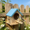 thumbnail image 5 of Kugisaki Outdoor Hanging Bird Feeder Wooden Bird House Feeder Outdoor Yard Garden Decor Unique Gifts, 5 of 5