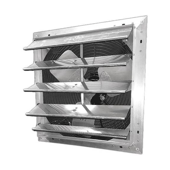 Dayton Shutter Mount Exhaust Fan, 24", Variable Speed, 115V 484X46