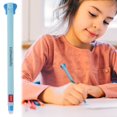 thumbnail image 2 of Erasable Gel Pen Blue Filled Thermal Eraser Ink 0.7mm Pen Tip Pattern With And Hippos（1.6ml ), 2 of 6