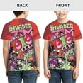 thumbnail image 3 of Invader Zim Youth Unisex T-Shirt Crewneck Short Sleeve Double-Sided Print Tee Shirts Top For Boys Girls Kid Teen X-Large, 3 of 6