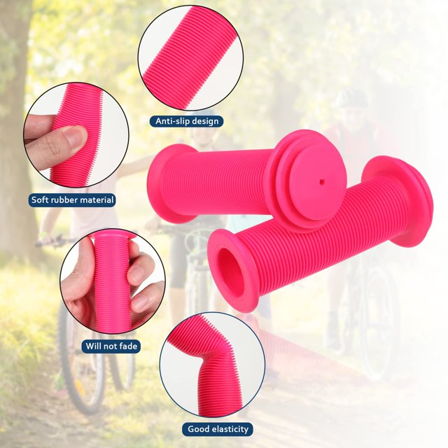 Cubiertas de agarre para manillar de motocicleta Naiovety 2 piezas tipo Cafe Racer rosa