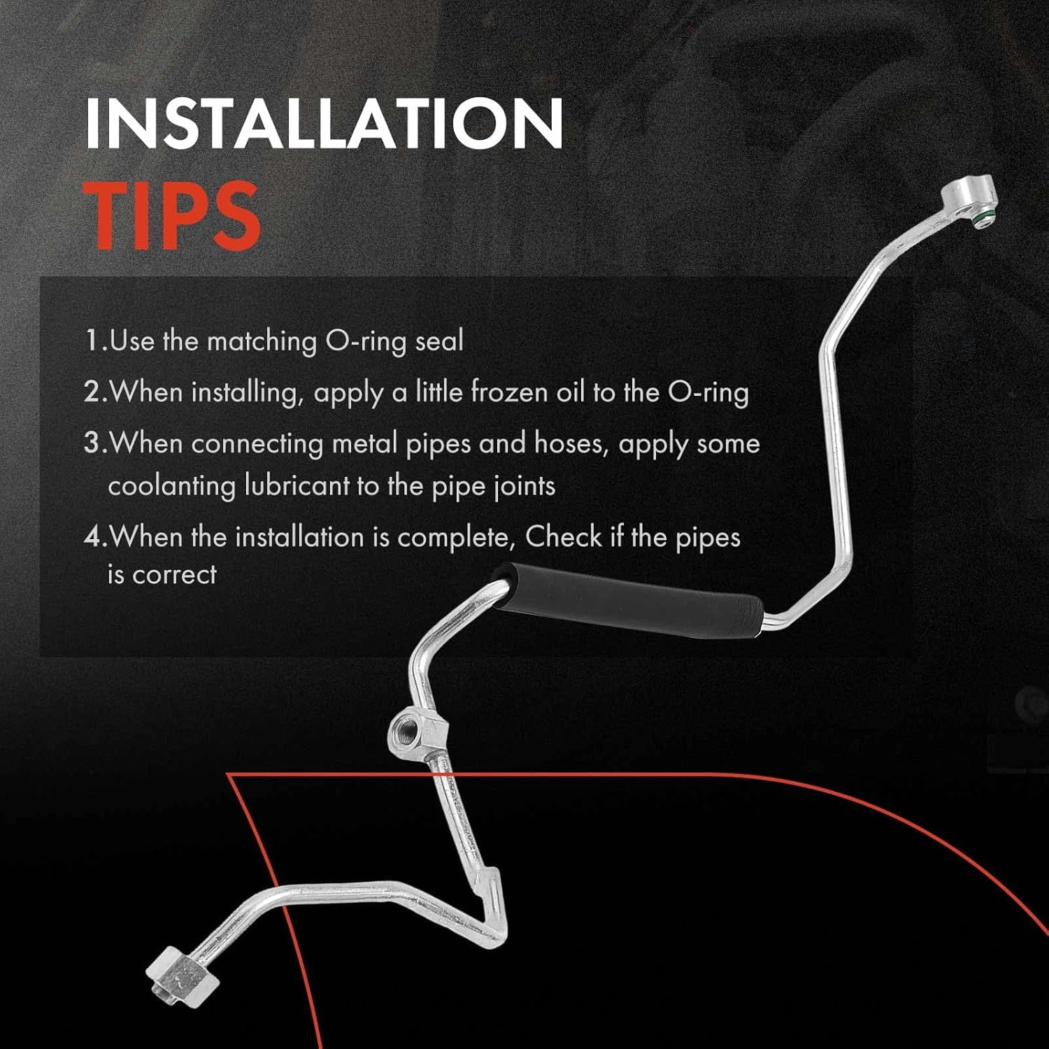 A-Premium A/C Liquid Line Hose Assembly Compatible with Honda Civic, 2006-2011, 2.0L, Condenser to Evap, w/o Orifice Tube