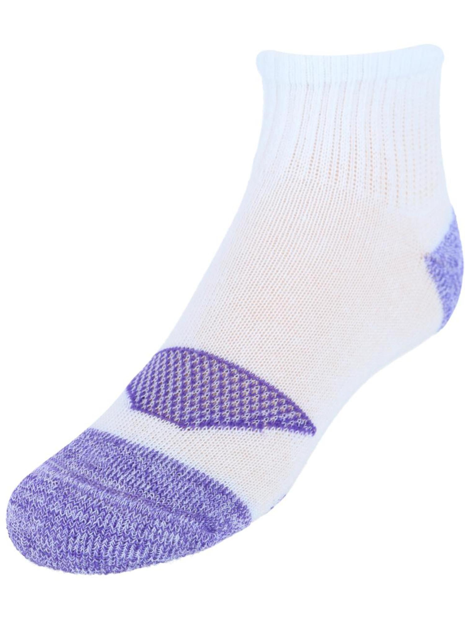 Hanes - Brandclub - Girls Ankle Socks, 12 Pairs, Moisture-Wicking