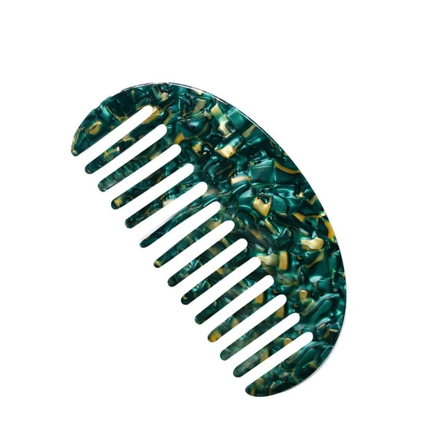Fiudx Peerless Anchoas, Bolsillos, Mármol y Leopardos, Acetato, Antiestático, Desenredante, Herramienta En Peluquería.