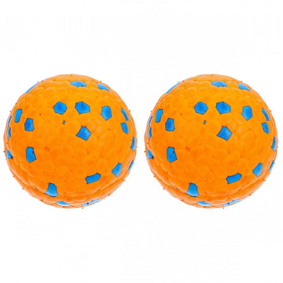 BESTSKY Dog Toy Ball for Aggressive Chewers Big Dogs Training Tennis Rubber 2 Pieces