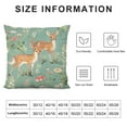 thumbnail image 6 of COMIO  Watercolor Baby Deers Throw Pillow Covers Set of 2 Woodland Forest Animals Butterflies and Flowers Decorative Pillowcases Soft Cushion Covers for Sofa Couch Bed Home Decor,, 6 of 6