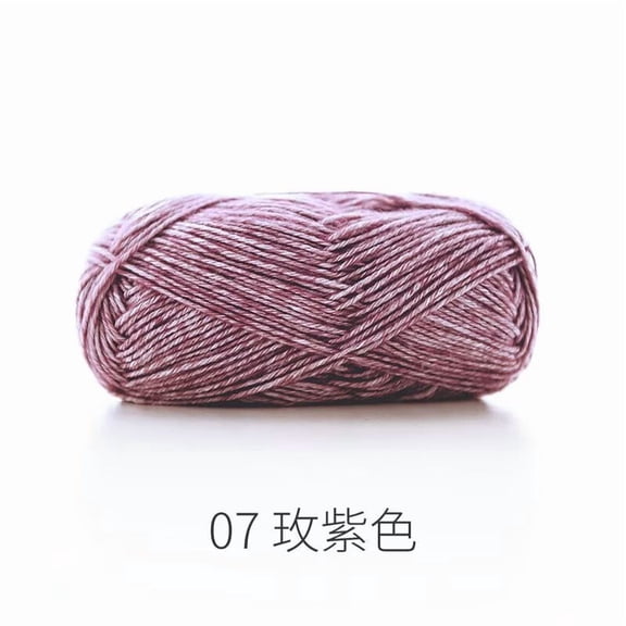 Namzi Assorted Yarn - Wool for Knitting, 78% Cotton 22% Acrylic Blend, Rose purple, 1 roll - Ideal for Crocheting & Craft Projects