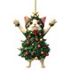 thumbnail image 2 of Seyotauo Cute Pet Pattern Acrylic Christmas Ornaments 3.15x3.15 Inch Double-Sided Pattern, Easy to Hang Christmas Tree Decorations Indoor, Festive Holiday Christmas Decor Gifts for Family Colleagues, 2 of 9