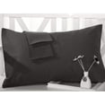 thumbnail image 1 of The Great American Store 1800 Series Microfiber Solid Gray, King Pillowcases (20"x 40") - Envelope Closure End - Wrinkle, Fade, Stain Resistant - Hypoallergenic, 1 of 4