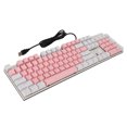 thumbnail image 3 of Teclado mecánico Blue Switch, teclado mecánico de 104 teclas Teclado mecánico para juegos Blue Switch Teclado mecánico RGB Estética elegante, 3 of 9