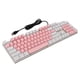 thumbnail image 3 of Teclado mecánico, teclado mecánico de 104 teclas, interruptor azul, teclado mecánico, interruptor azul, teclado mecánico para juegos, eficiencia óptima, 3 of 9