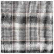 SAFAVIEH Marbella Anthony Geometric Striped Area Rug, Black/Ivory, 6' x 6' Square