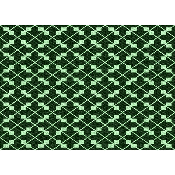 Ahgly Company Machine Washable Indoor Rectangle Transitional Night Black Area Rugs, 7' x 9'