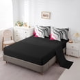 thumbnail image 3 of YST Grey Hot Pink Gradient 7-Piece Comforter Set, Geometric Stripe, Queen, 3 of 4