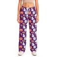 thumbnail image 4 of Fabrcox Halloween Womens Pajama Pants Ghost Pumpkin Candy Women Sleep Pants Fall Winter Festival Comfy Womens Lounge Pants Purple XXXL, 4 of 6