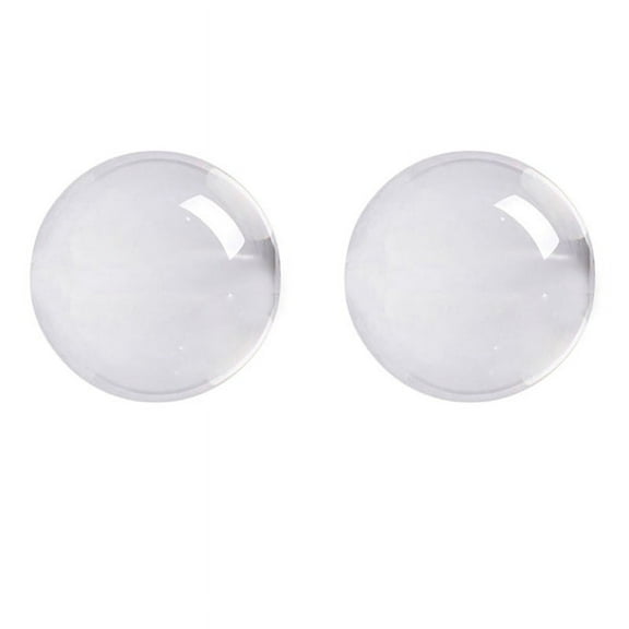 2X Transparent Color Glass Crystal Ball Healing Sphere Photography Props Ball Decor 50mm