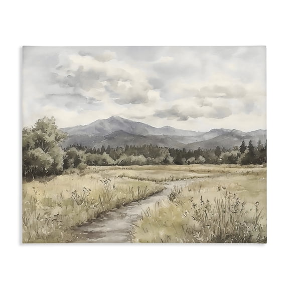 Stupell Industries Muted Pathway to Mountains Canvas Wall Art, design by Riley B