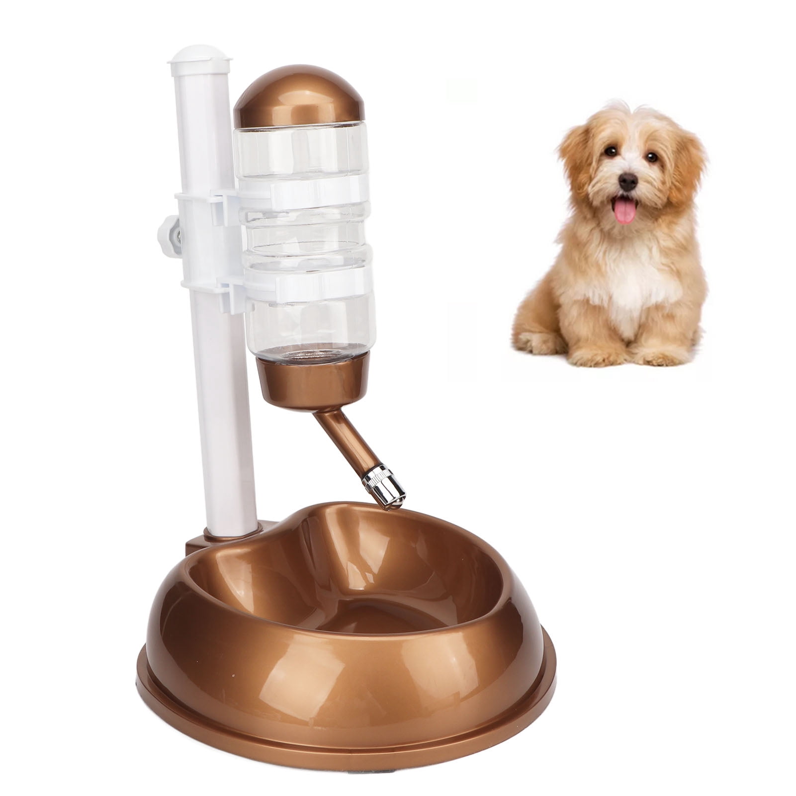 Pet Standing Water Dispenser Bowl Automatic Food Feeder Detachable Pole Height Adjustable Multifunctional Pet Water Dispenser for Pet Dog